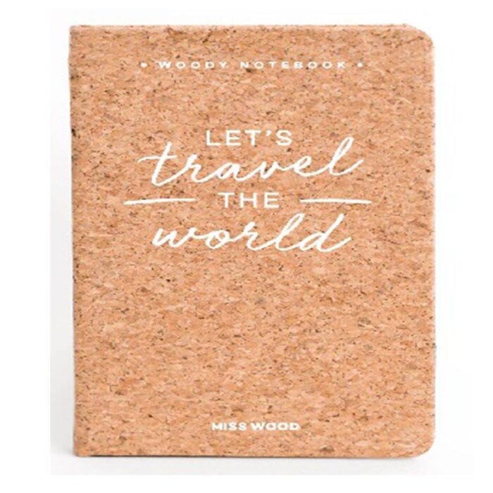 Knygelė užrašams kamštinė A6 Let's Travel