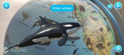 Gaublys gyvūnų-gamtinis AR interaktyvus 25cm