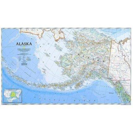 Aliaskos žemėlapis National Geographic 103x77cm 1:3,805mil.