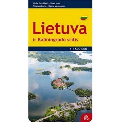 Lietuvos ir Kaliningrado kelių žemėlapis. M 1:500 000