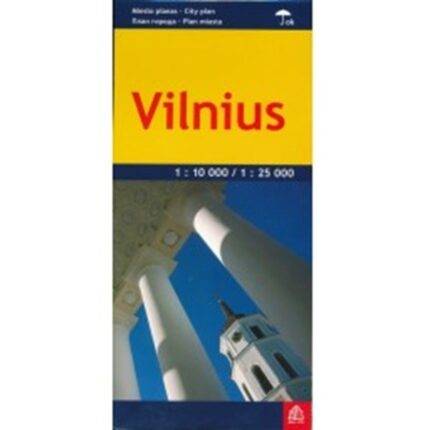 Vilniaus miesto planas laminuotas 1 : 10 000 / 1 : 25 000