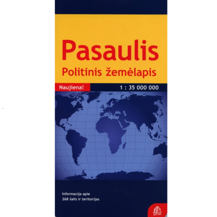 Pasaulio politinis žemelapis 1:35 000 000 Anglų kalba