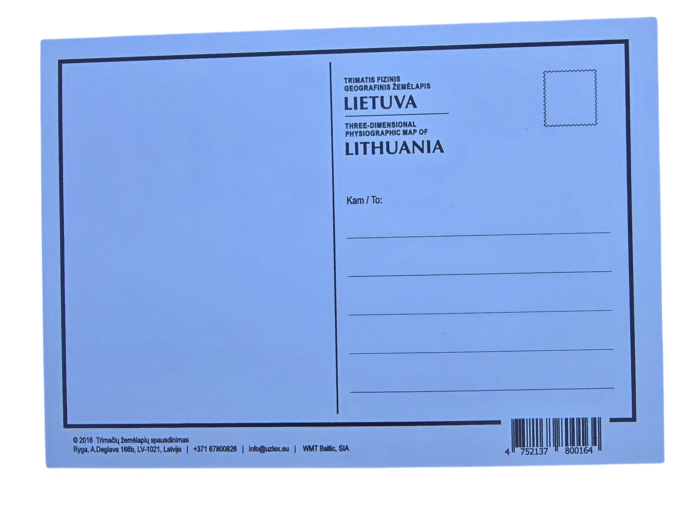 Reljefinis atvirukas LIETUVA