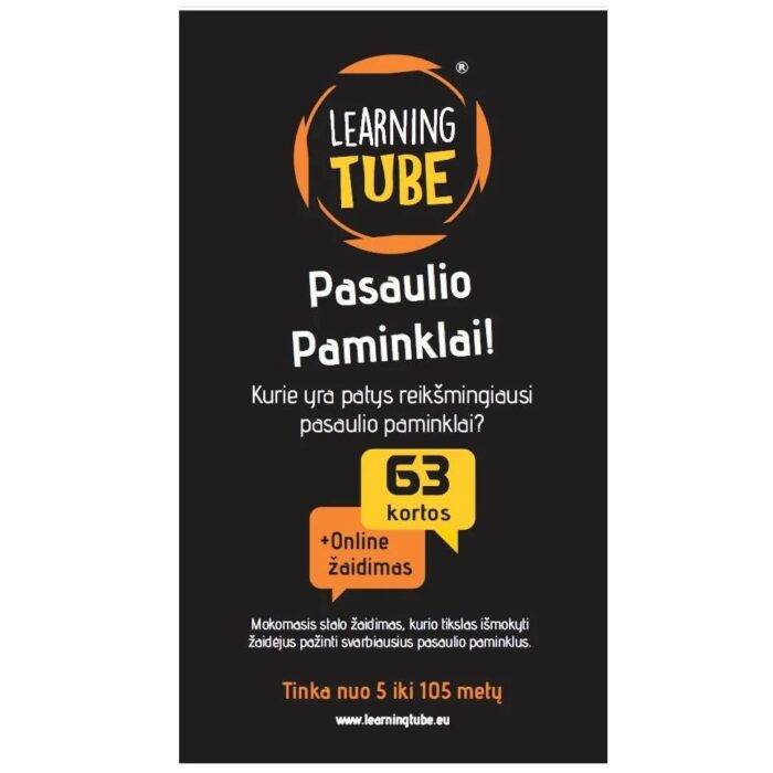 Stalo žaidimas Pasaulio paminklai 2+ žaidėjų. Lietuvių kalba