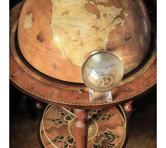 Gaublys-baras Da Vinci Rust Zoffoli. 40cm skersmens, 93cm aukščio. Rankų darbo, Italija