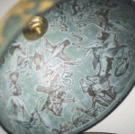 Gaublys-baras Da Vinci Blue Dust Zoffoli. 40cm skersmens, 93cm aukščio. Rankų darbo, Italija