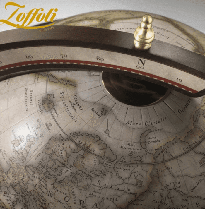 Gaublys-baras Explora Old White Zoffoli. 40cm skersmens, 93cm aukščio. Rankų darbo, Italija