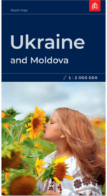 Ukrainos ir Moldovos kelių žemėlapis 1:2 000 000