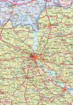 Ukrainos ir Moldovos kelių žemėlapis 1:2 000 000