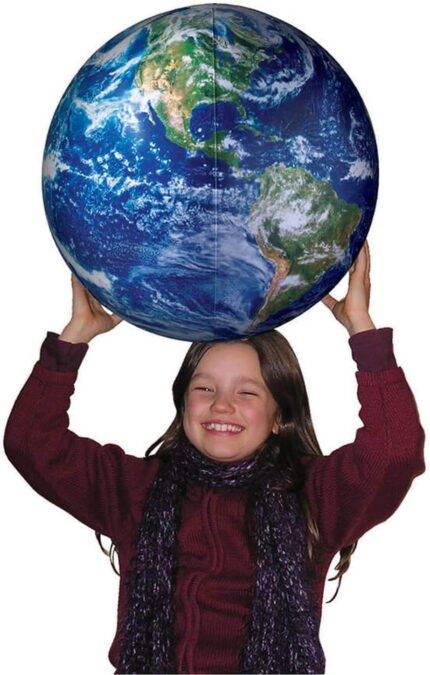 Pripučiamas kamuolys Žemė iš kosmoso 40 cm