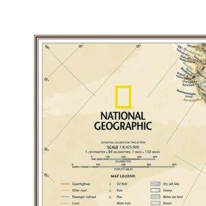Sieninis Europos žemėlapis National Geographic 1:5,419mln, 91x117 cm
